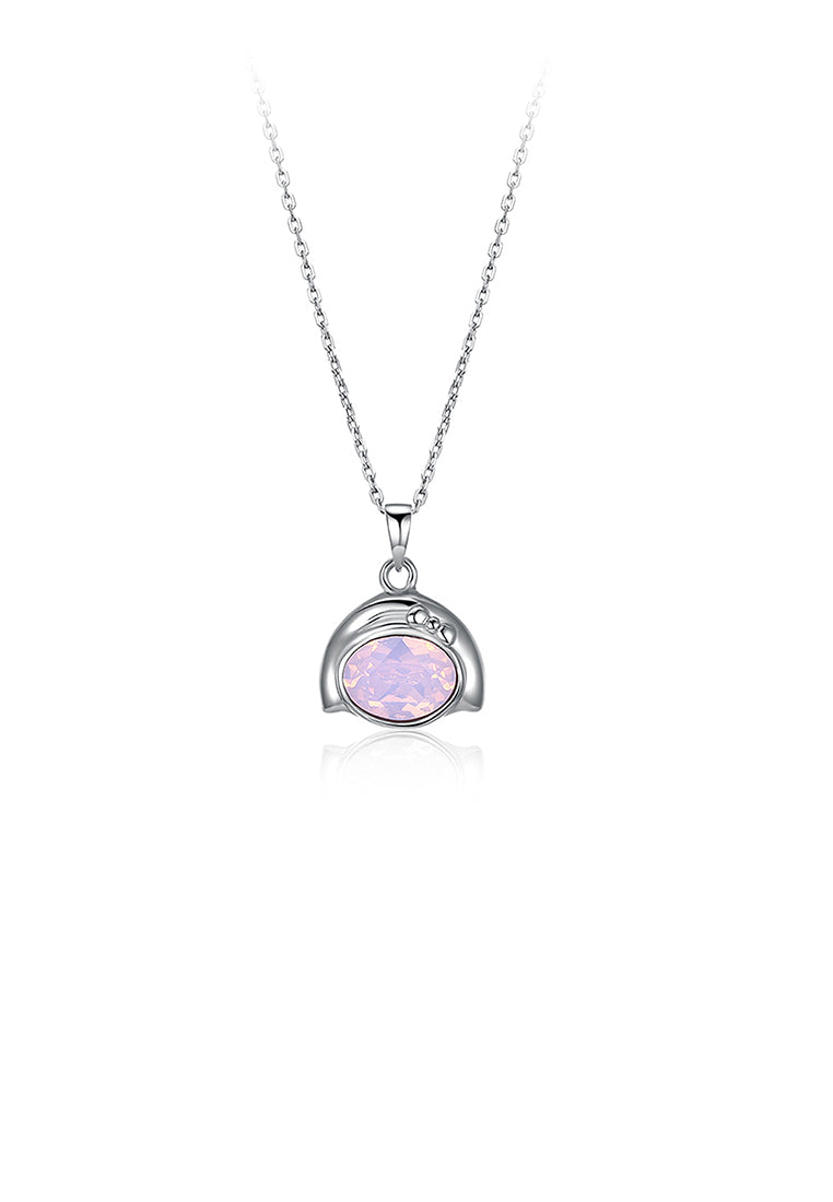 925 Sterling Silver Fashion Virgo Pendant with Austrian Element Crystal and Necklace