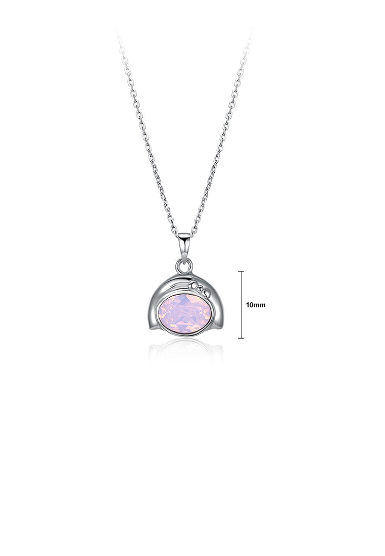 925 Sterling Silver Fashion Virgo Pendant with Austrian Element Crystal and Necklace