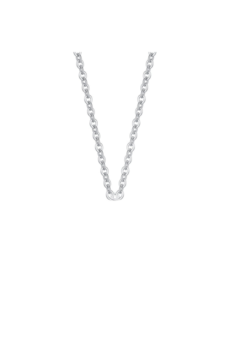 925 Sterling Silver Cute Goat Pendant with Blue Austrian Element Crystal and Necklace