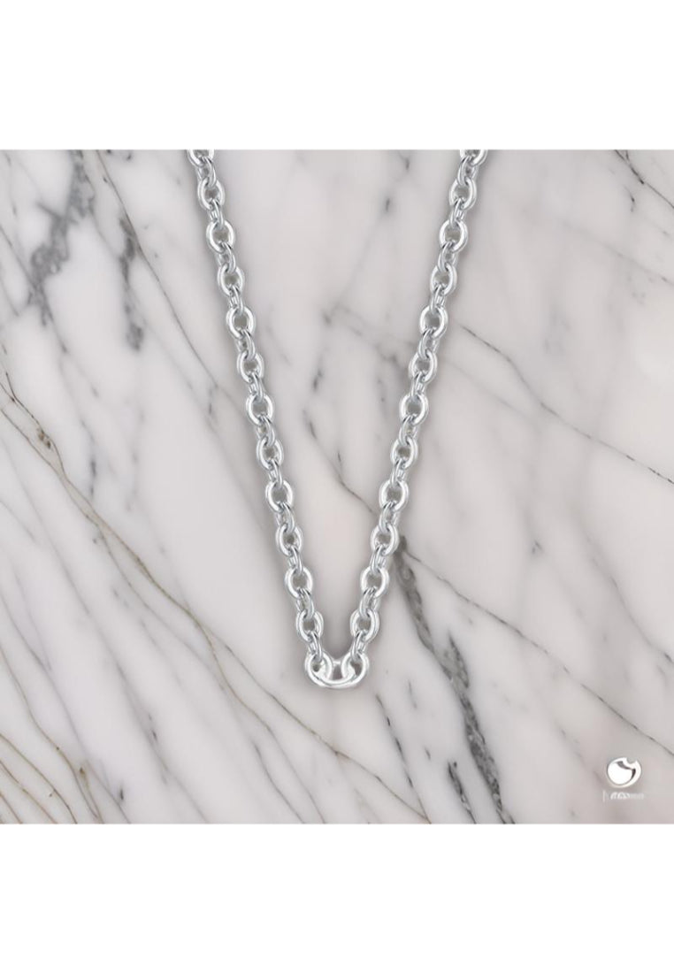 925 Sterling Silver Cute Goat Pendant with Blue Austrian Element Crystal and Necklace