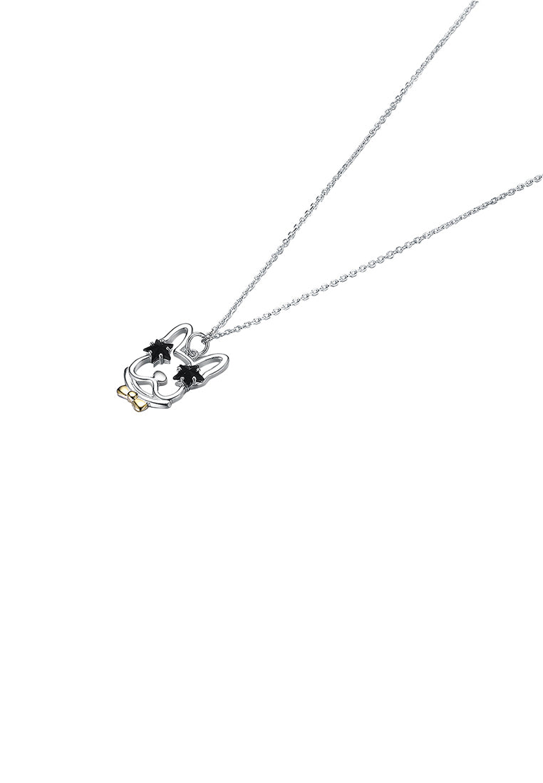 925 Sterling Silver Dog Pendant with Necklace