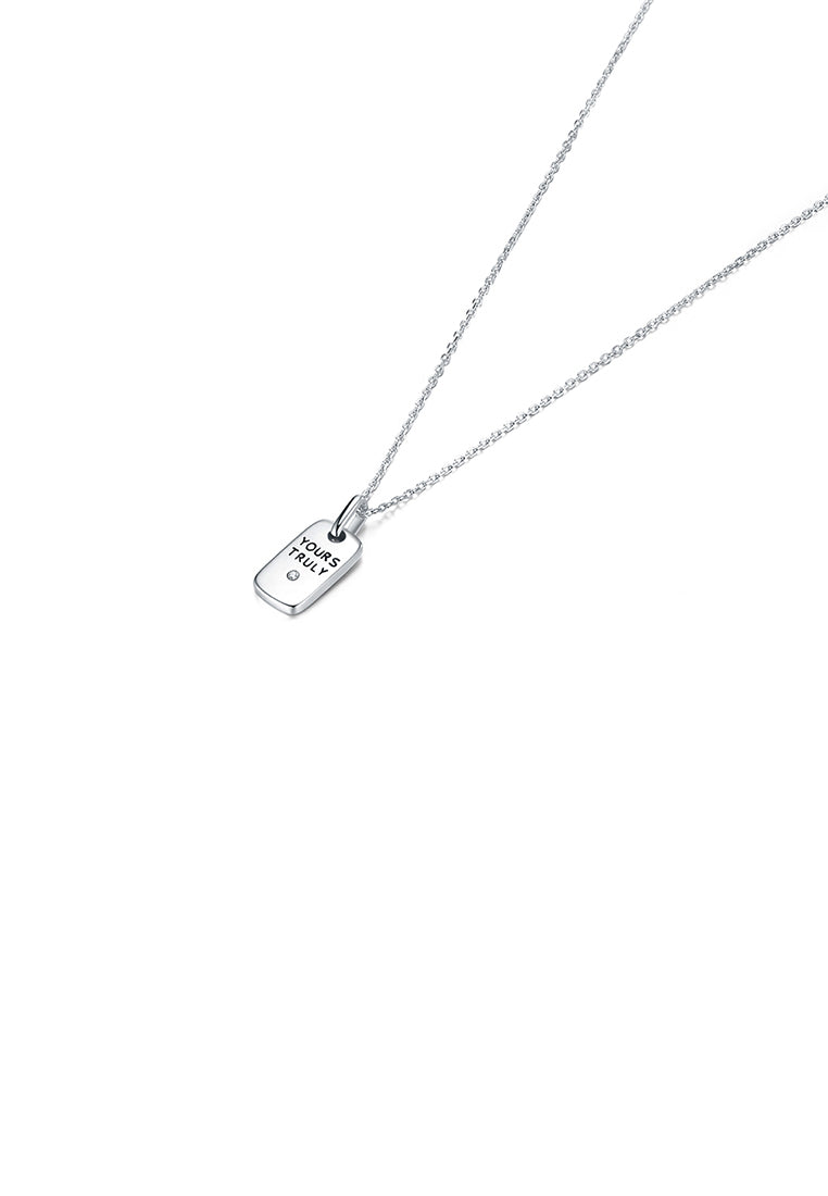 925 Sterling Silver Fashion Simple Mini Pendant with Necklace