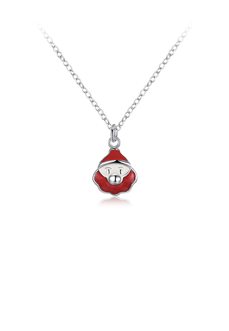 Fashion Simple Red Santa Pendant with Necklace - Vibrant Color