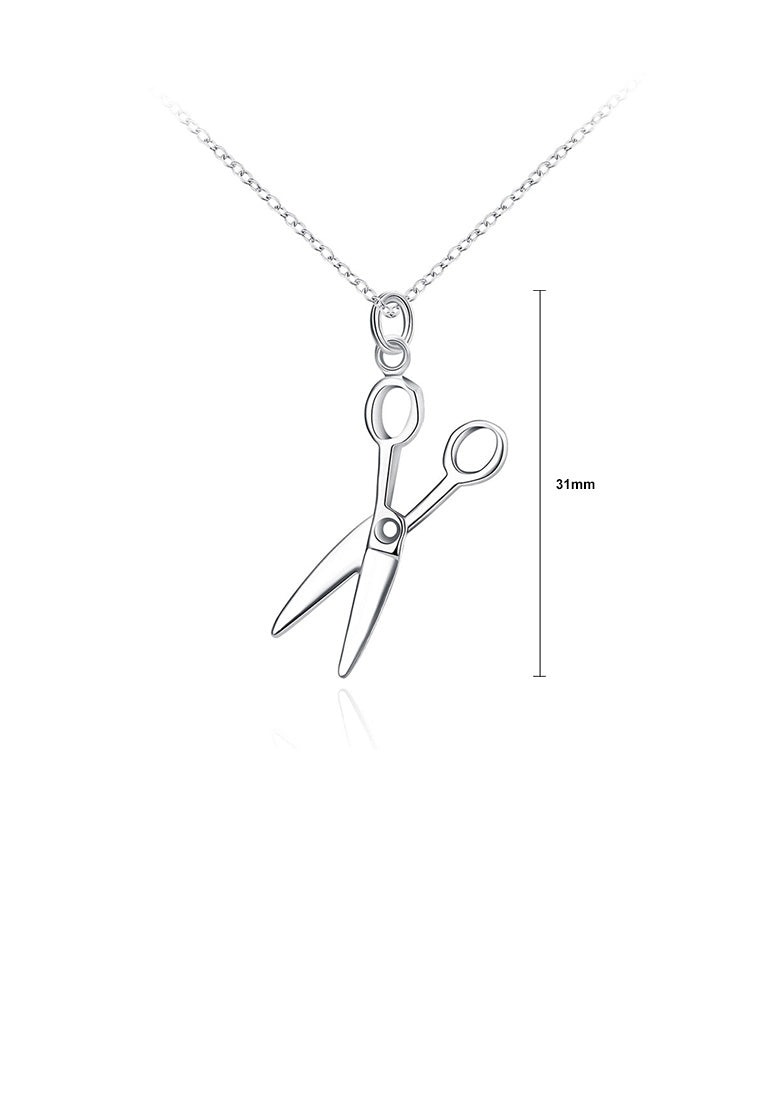 Fashion Personality Scissors Pendant with Necklace