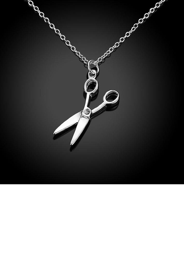 Fashion Personality Scissors Pendant with Necklace