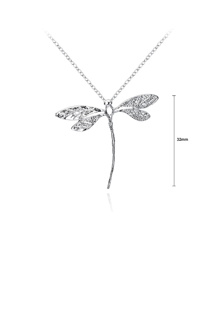 Fashion Simple Dragonfly Pendant with Necklace