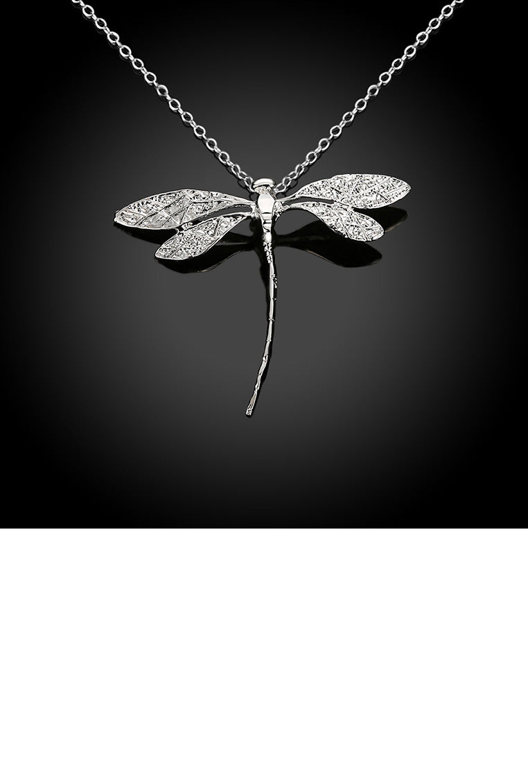 Fashion Simple Dragonfly Pendant with Necklace