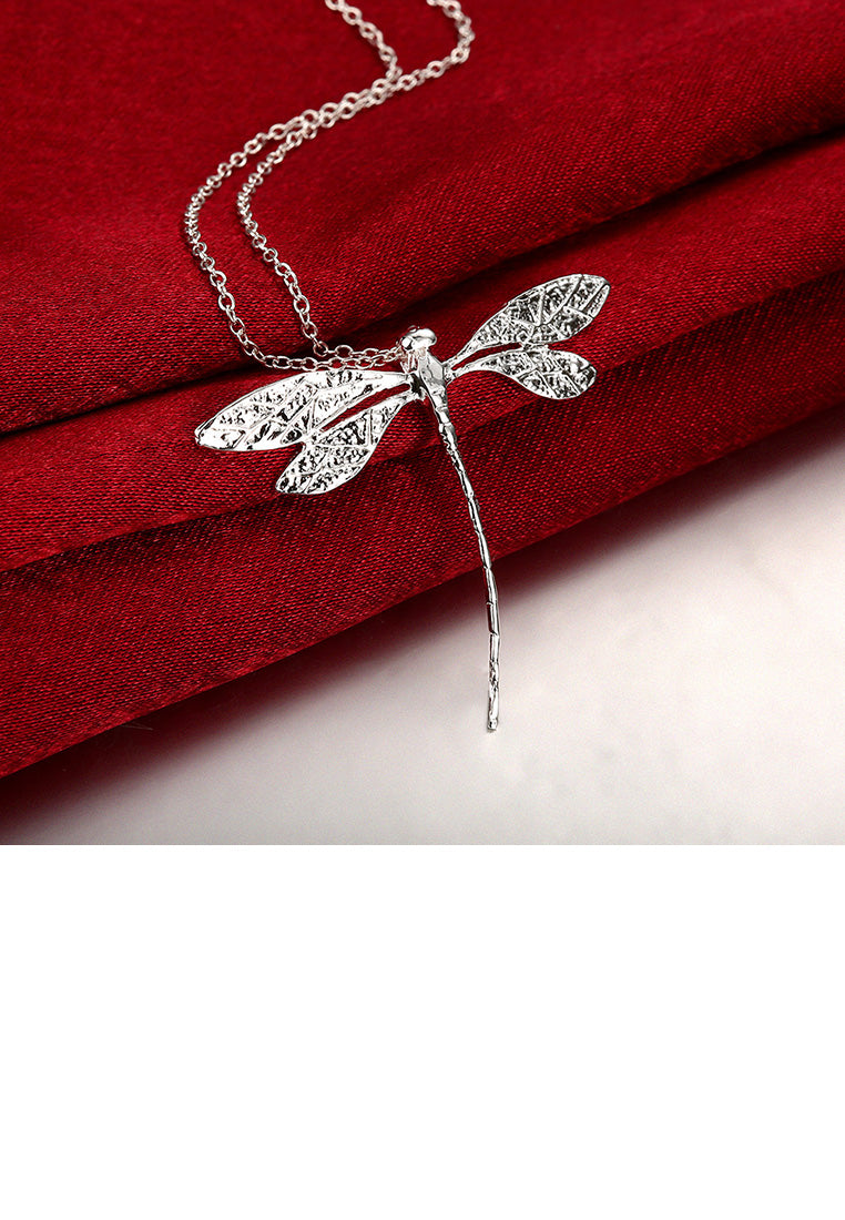 Fashion Simple Dragonfly Pendant with Necklace