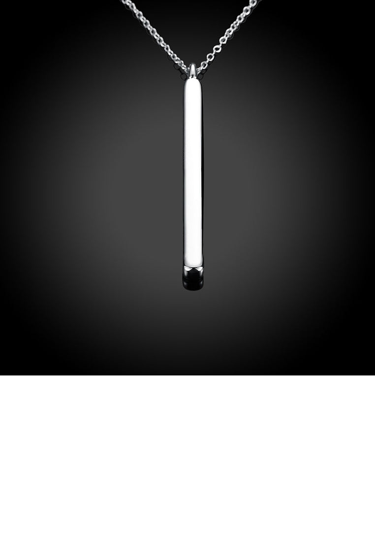 Simple and Fashion Geometric Straight Pendant with Necklace