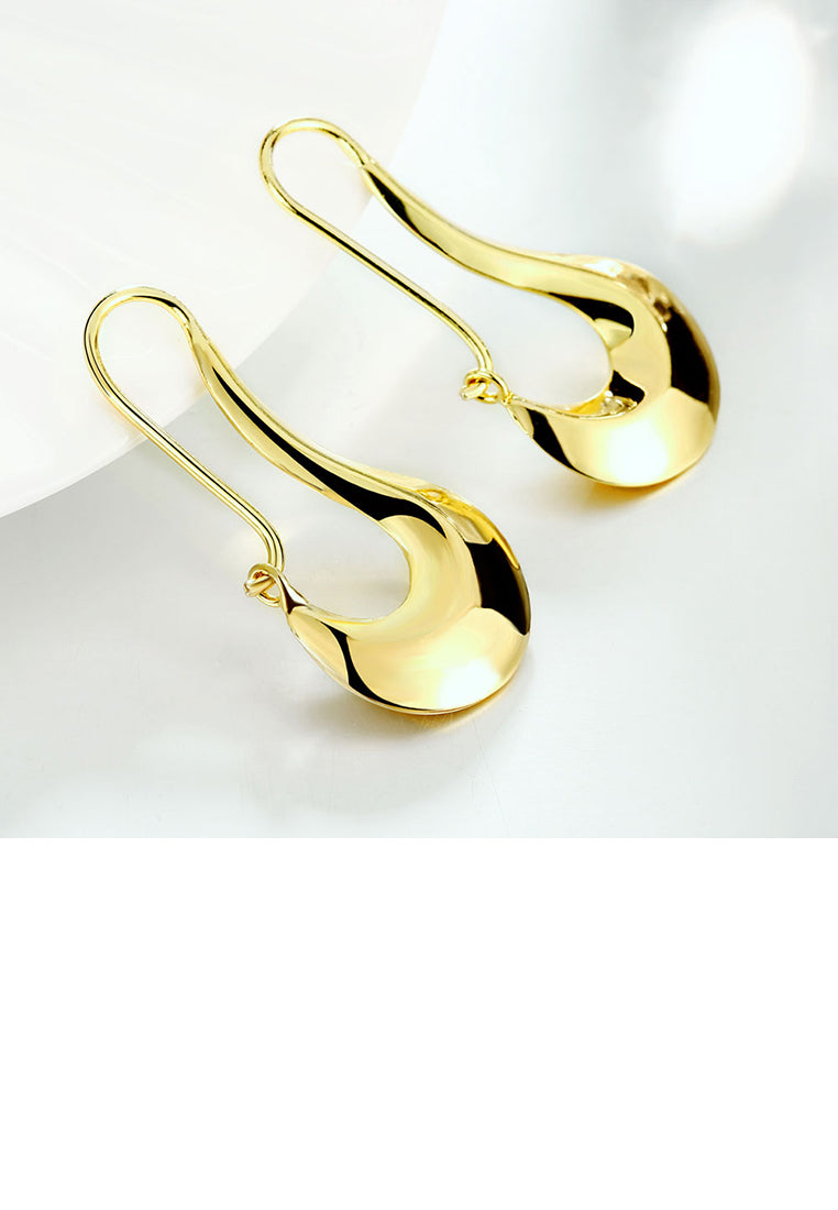 Individual Geometric Plated Gold Earrings