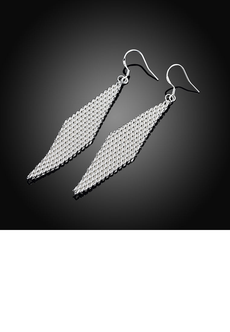 Simple Romantic Fashion Geometric Diamond Earrings