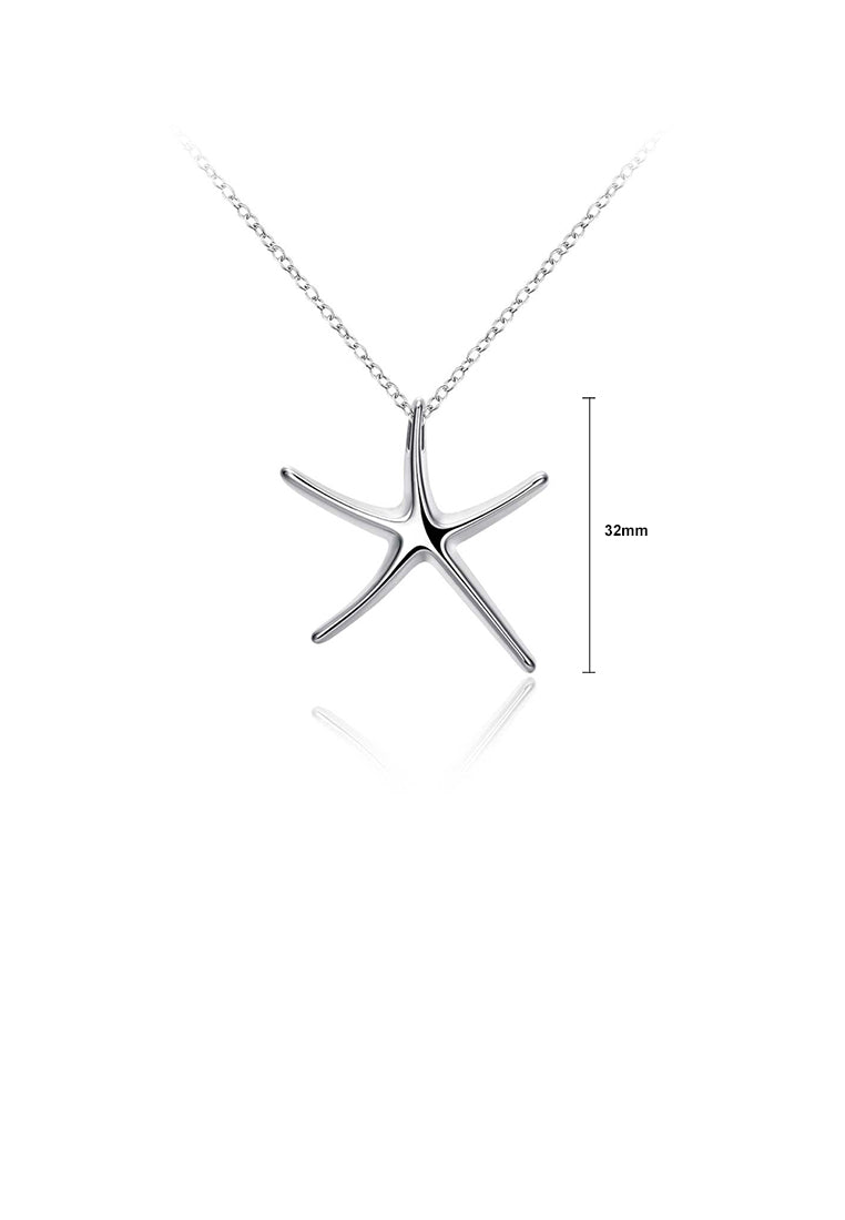 Simple and Fashion Star Pendant with Necklace