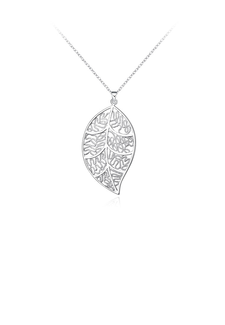 Fashion Hollow Leaf Pendant with Necklace