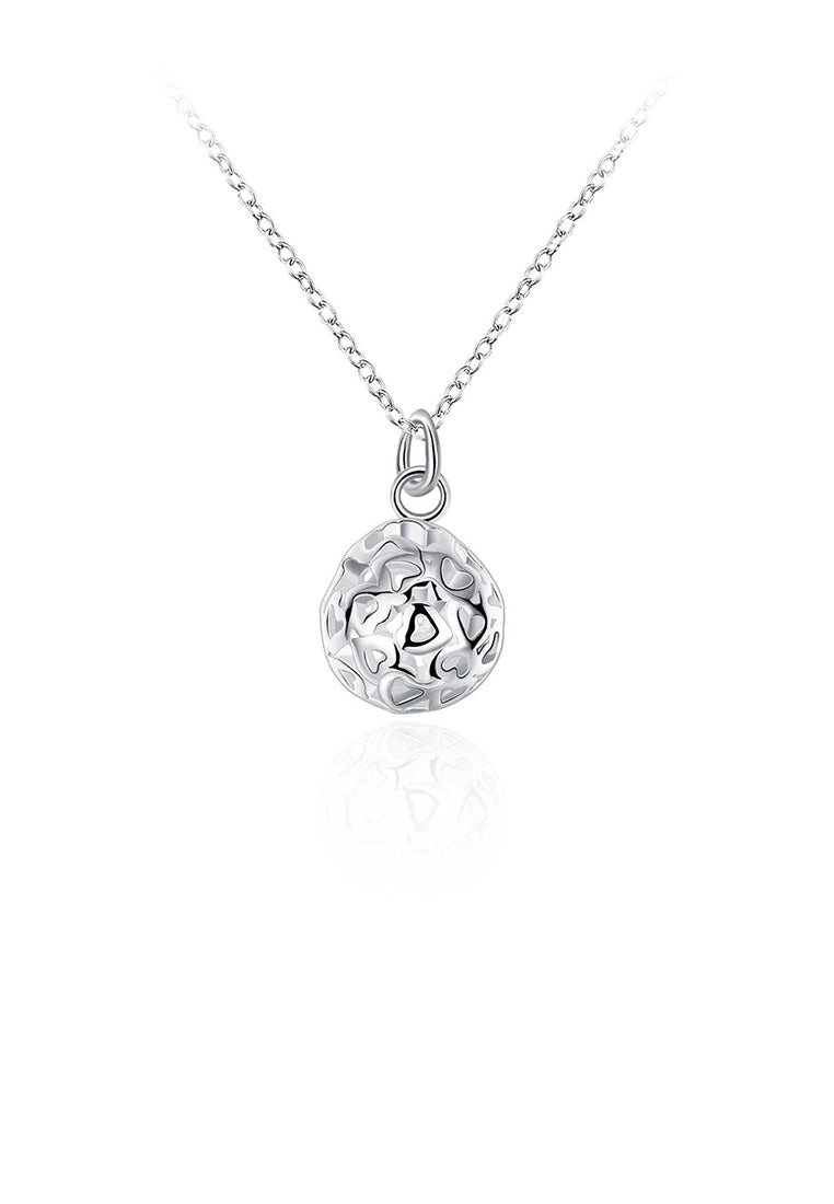 Simple and Fashion Hollow Sphere Pendant with Necklace