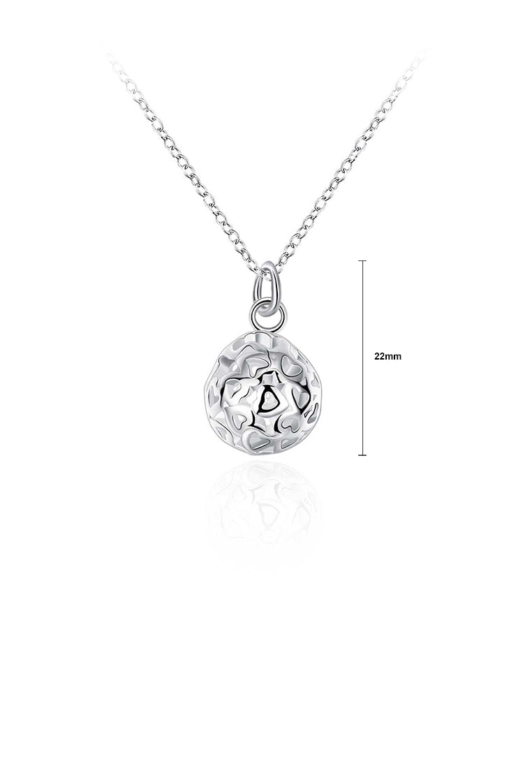 Simple and Fashion Hollow Sphere Pendant with Necklace