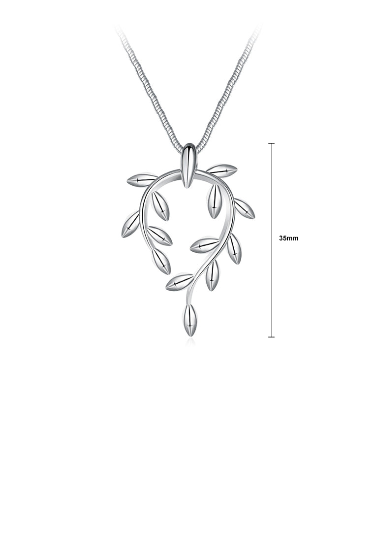 Simple Tree Branch Pendant with Necklace