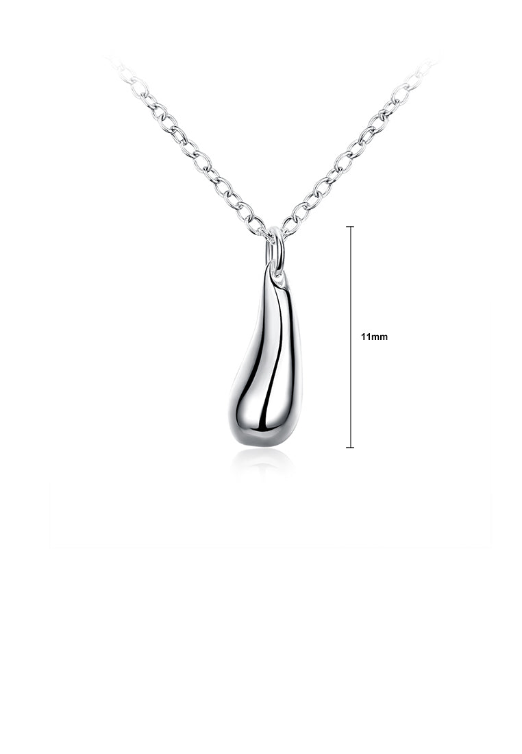 Fashion Simple Water Drop Pendant with Necklace