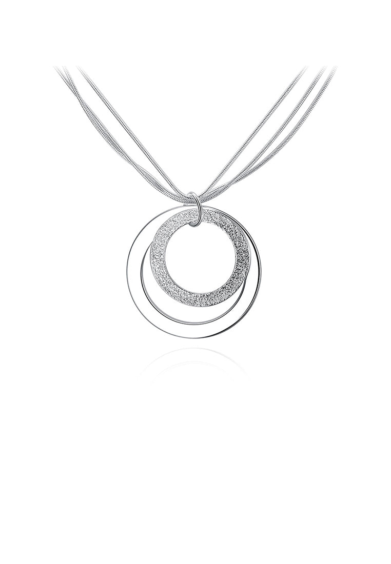 Simple Round Pendant with Necklace