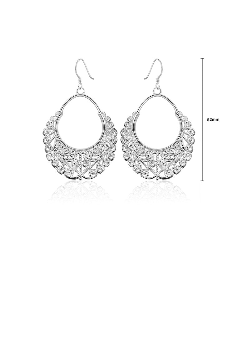 Simple Creative Water Drop-shaped Pattern Earrings
