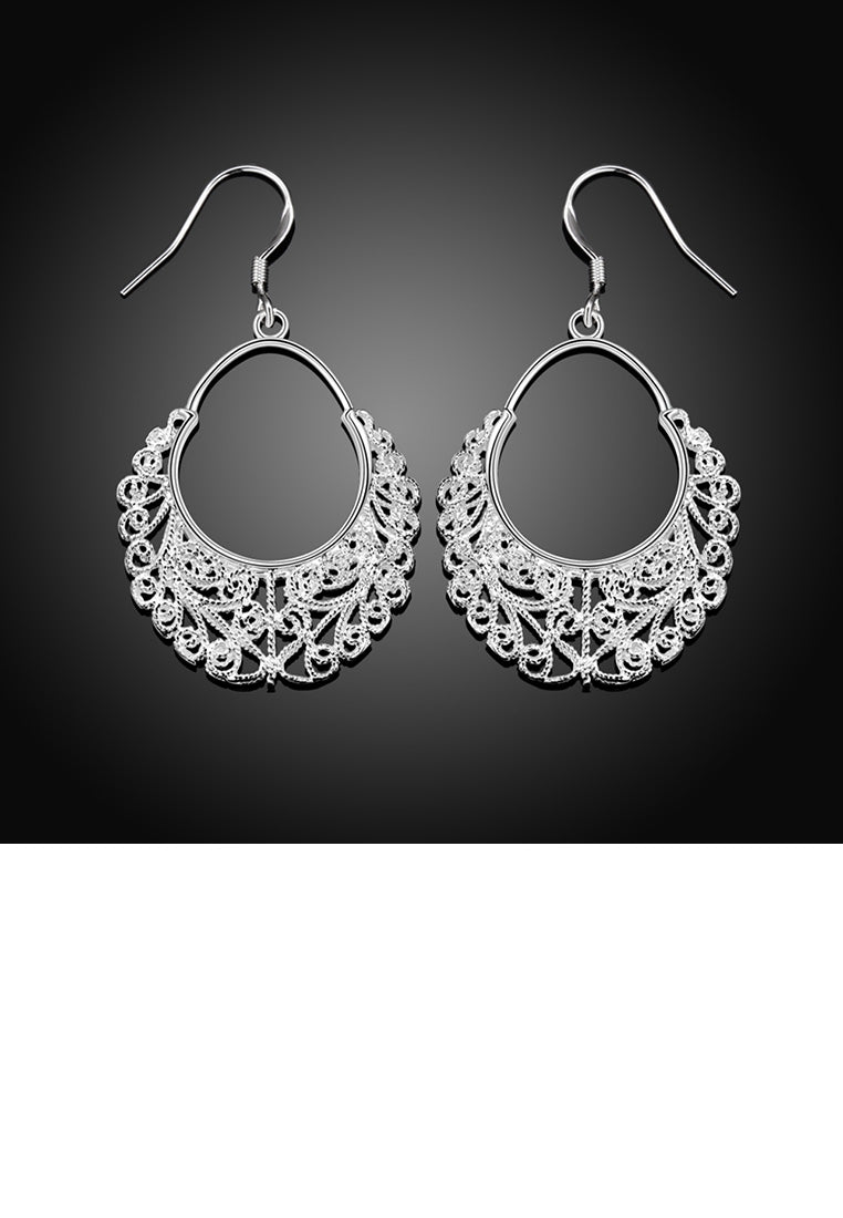 Simple Creative Water Drop-shaped Pattern Earrings