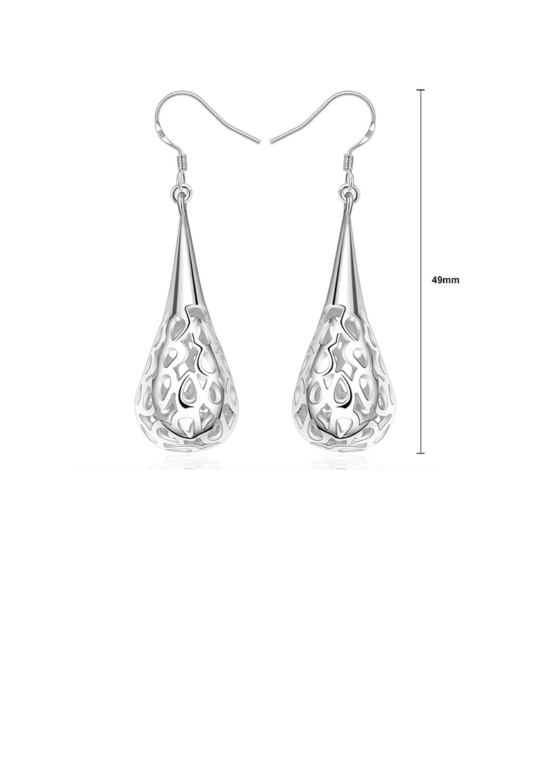 Fashion Elegant Water Drop Shaped Pierced Earrings