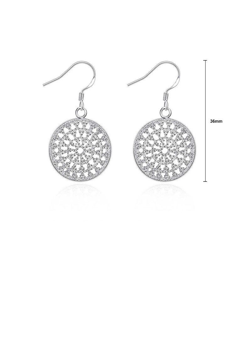 Simple Round Pattern Earrings