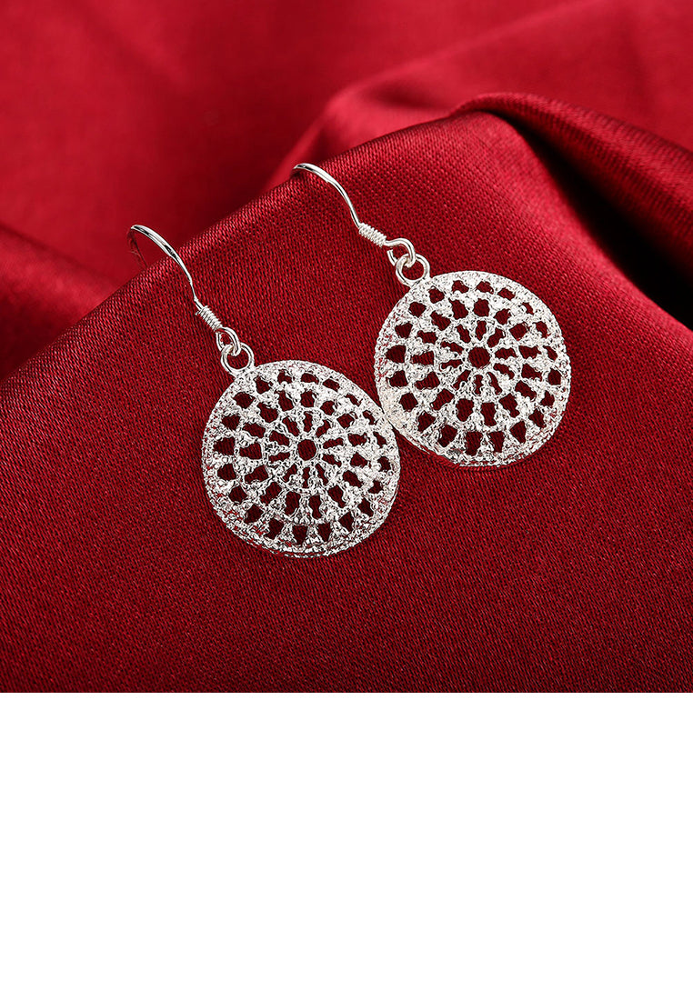 Simple Round Pattern Earrings