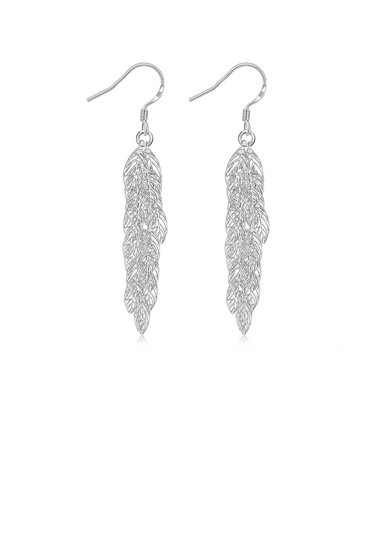 Fashion Romantic Hollow Leaf Earrings