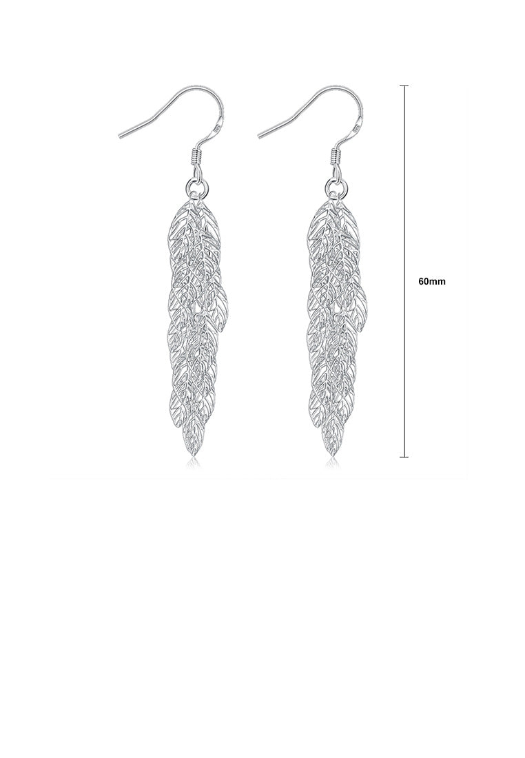 Fashion Romantic Hollow Leaf Earrings