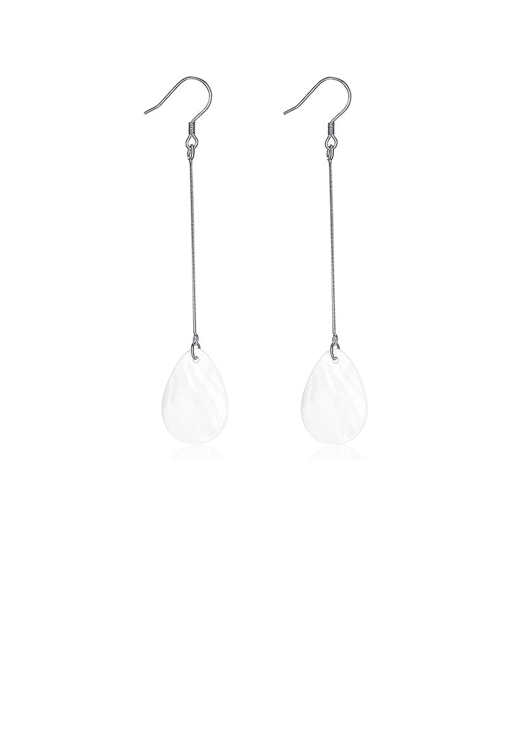 925 Sterling Silver Simple Long Earrings