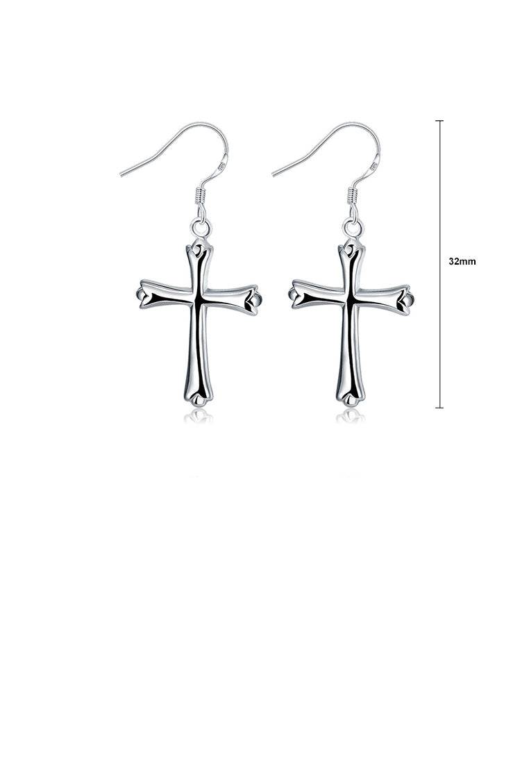 Fashion Simple Cross Earrings