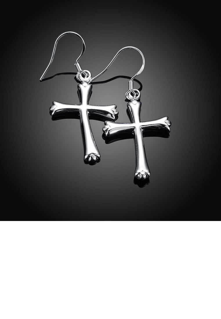 Fashion Simple Cross Earrings
