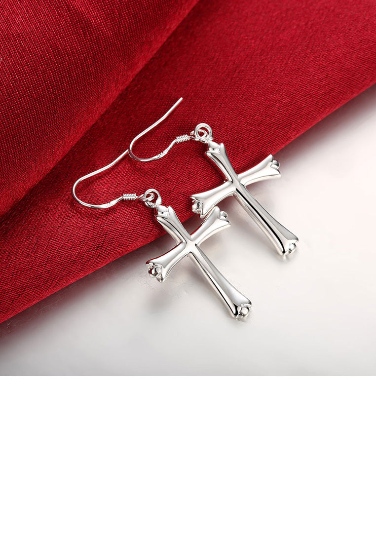 Fashion Simple Cross Earrings