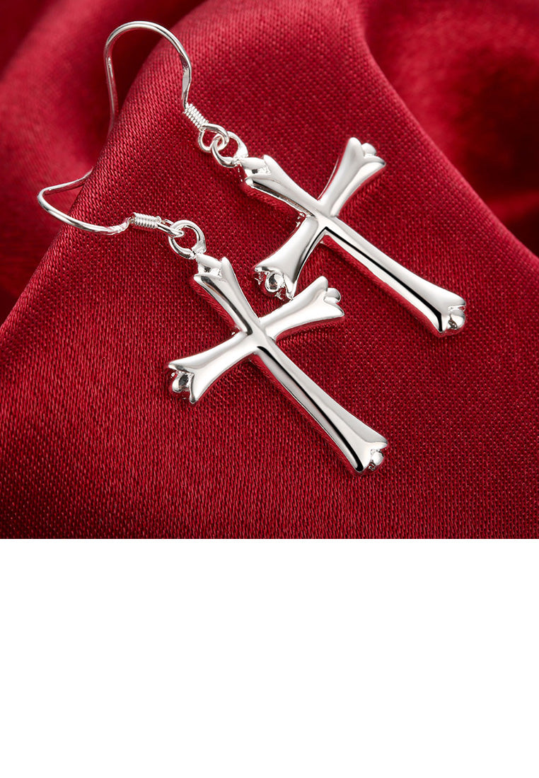 Fashion Simple Cross Earrings