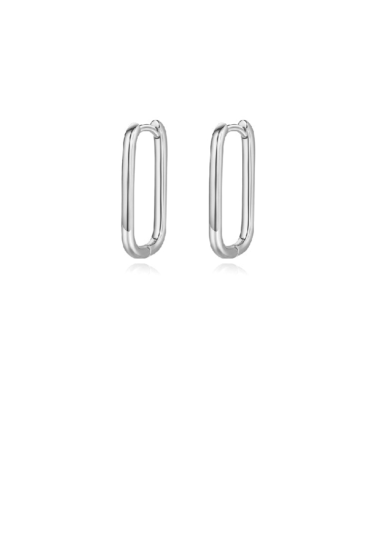 Simple Temperament Hollow Geometric Long Tassel Earrings