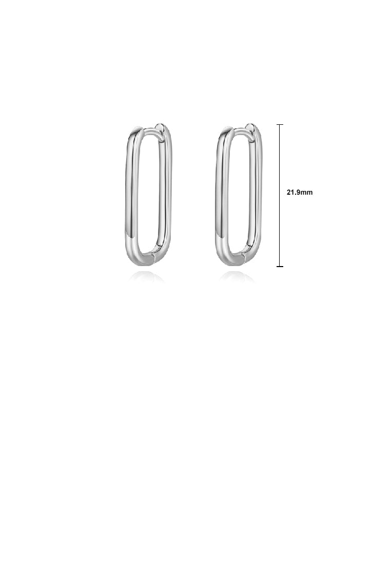 Simple Temperament Hollow Geometric Long Tassel Earrings