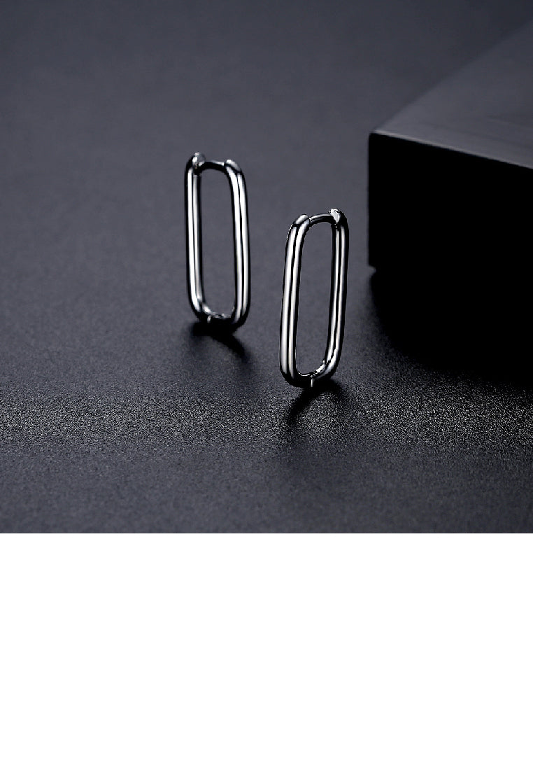 Simple Temperament Hollow Geometric Long Tassel Earrings