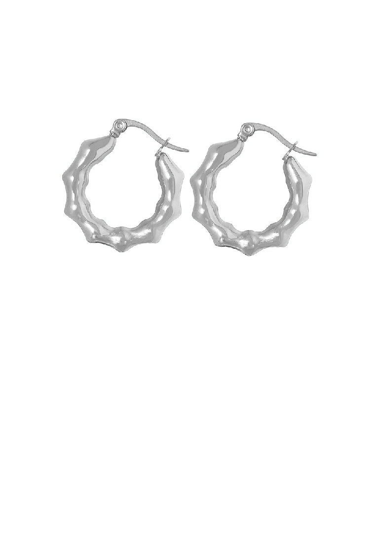 Fashion Personality 316L Stainless Steel Irregular C-shaped Geometric Stud Earrings