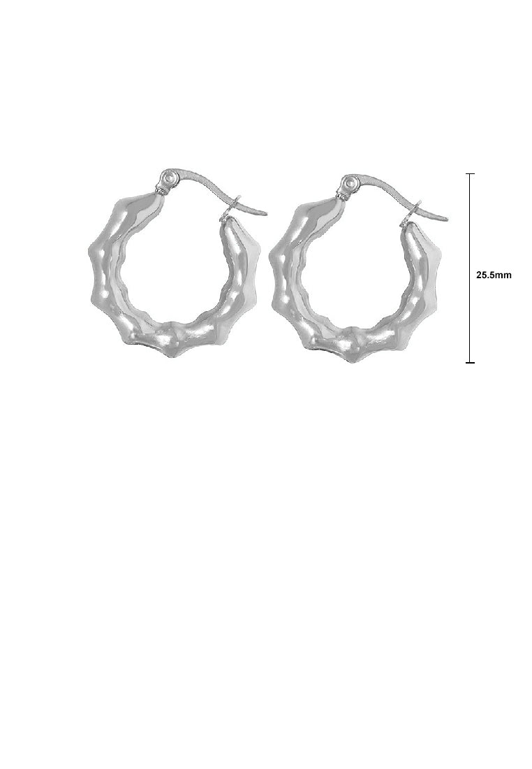 Fashion Personality 316L Stainless Steel Irregular C-shaped Geometric Stud Earrings