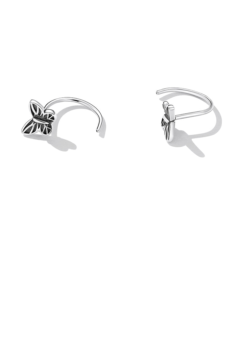 925 Sterling Silver Mini Cute Butterfly Stud Earrings