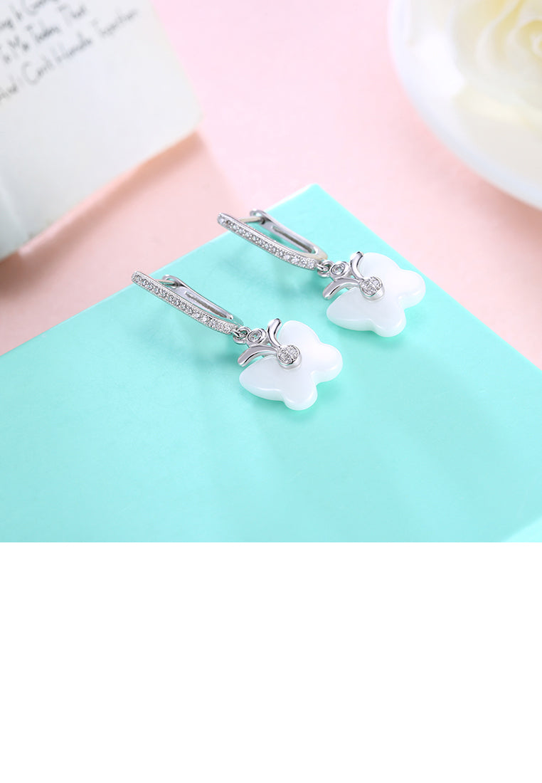Elegant Butterfly Earrings with Austrian Element Crystal