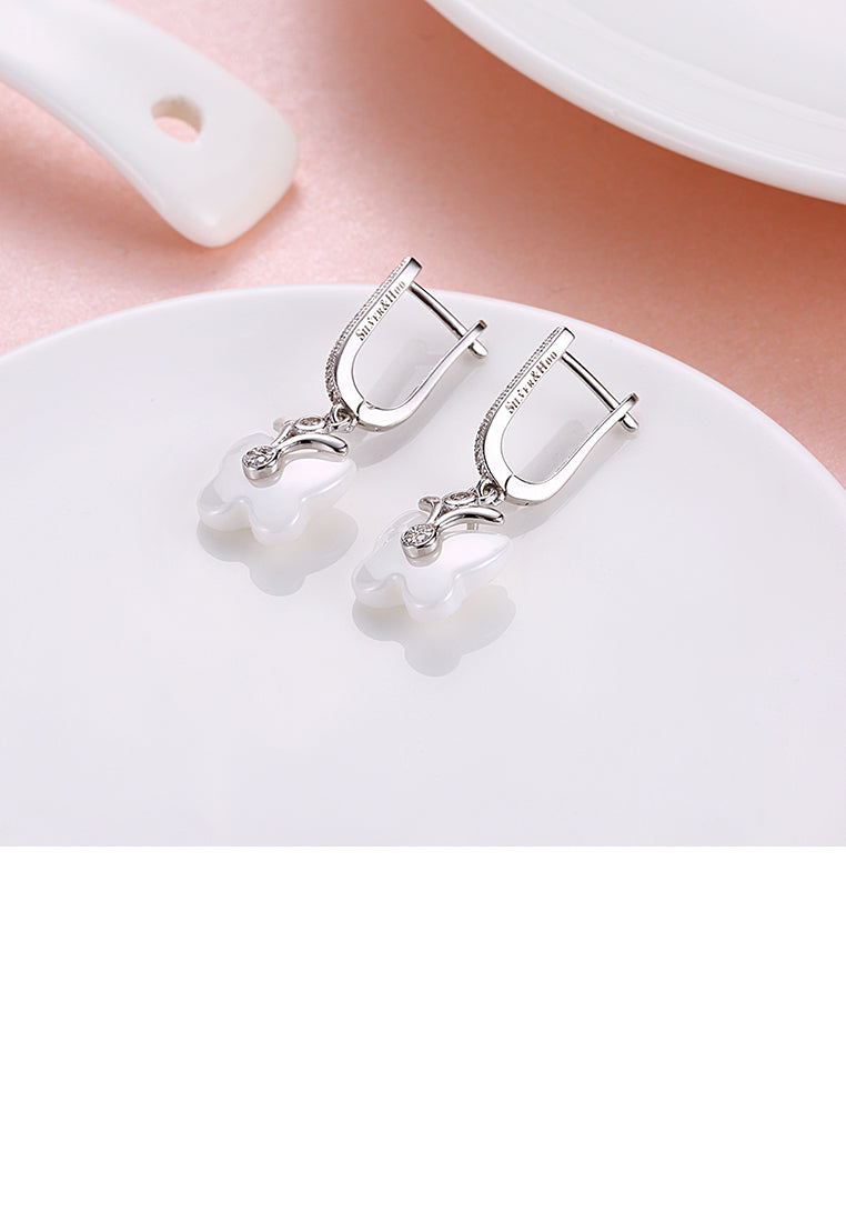 Elegant Butterfly Earrings with Austrian Element Crystal