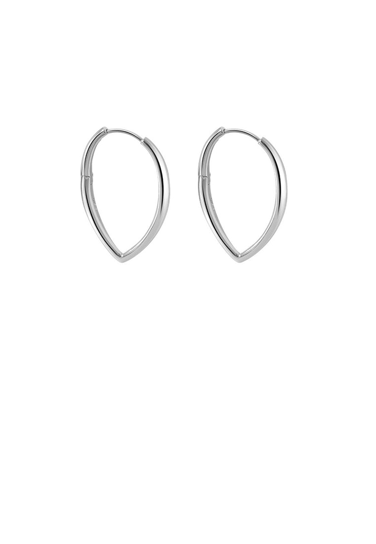 925 Sterling Silver Simple Fashion V-shaped Geometric Stud Earrings