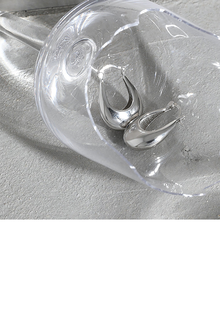 925 Sterling Silver Simple and Fashion U-shaped Geometric Stud Earrings