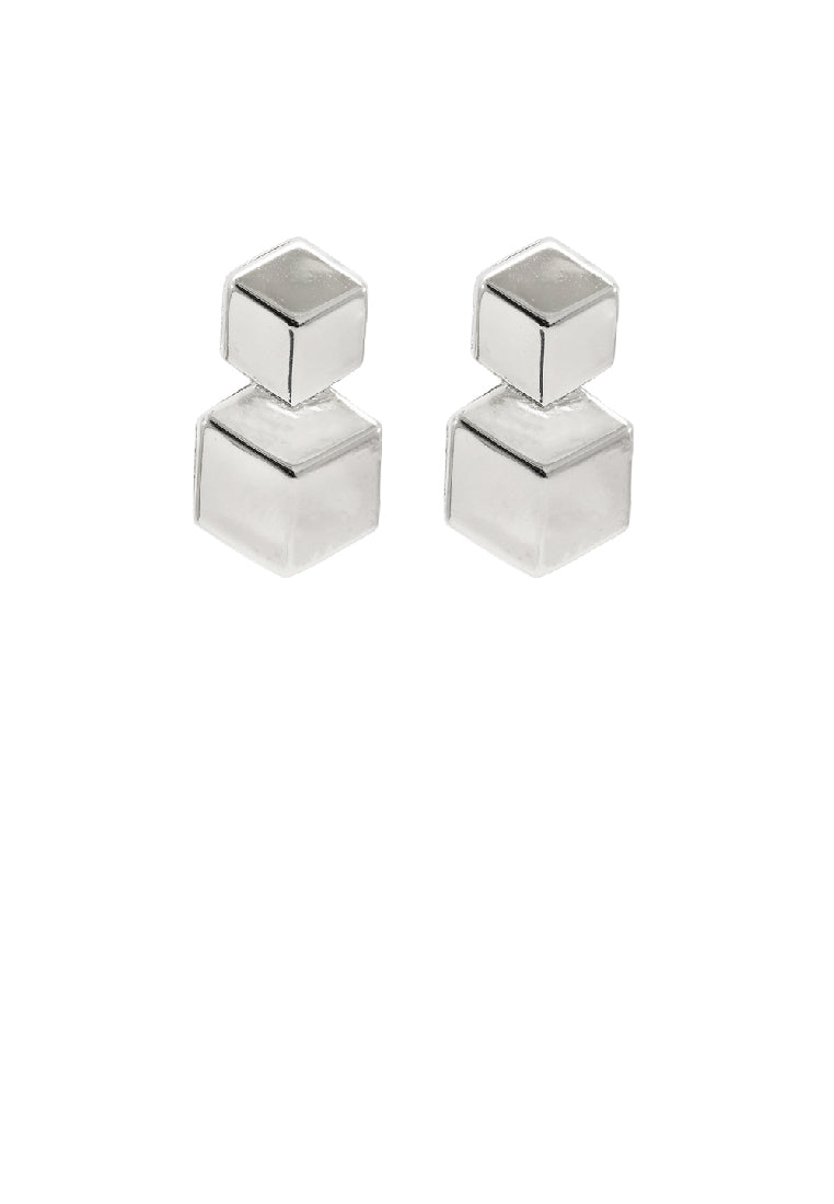 Simple Personality Geometric Square Stud Earrings