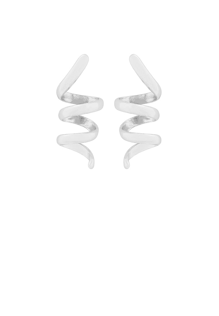 Fashion and Simple Spiral Line Geometric Stud Earrings