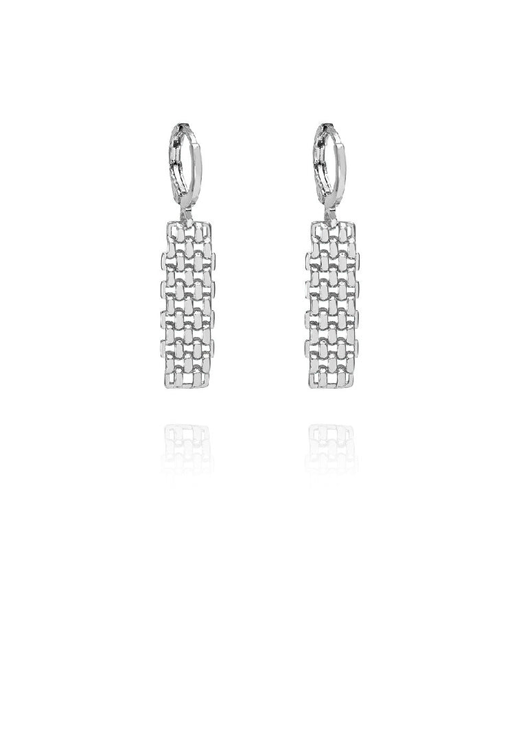 Fashion Temperament Braided Geometric Earrings