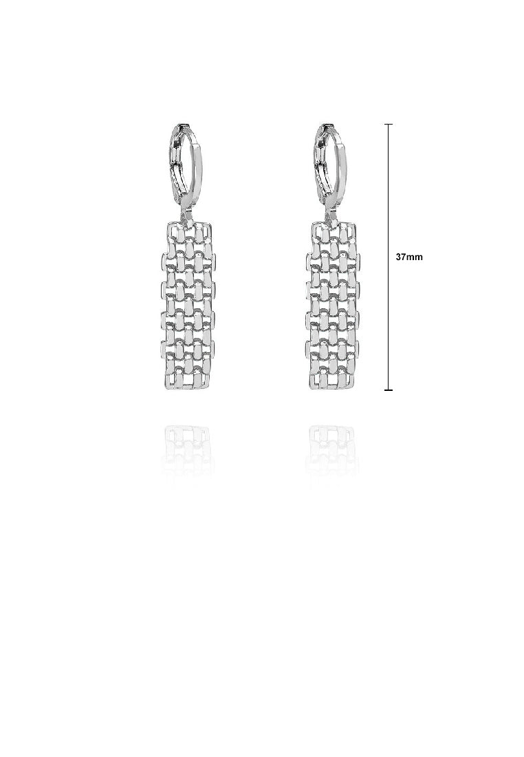 Fashion Temperament Braided Geometric Earrings