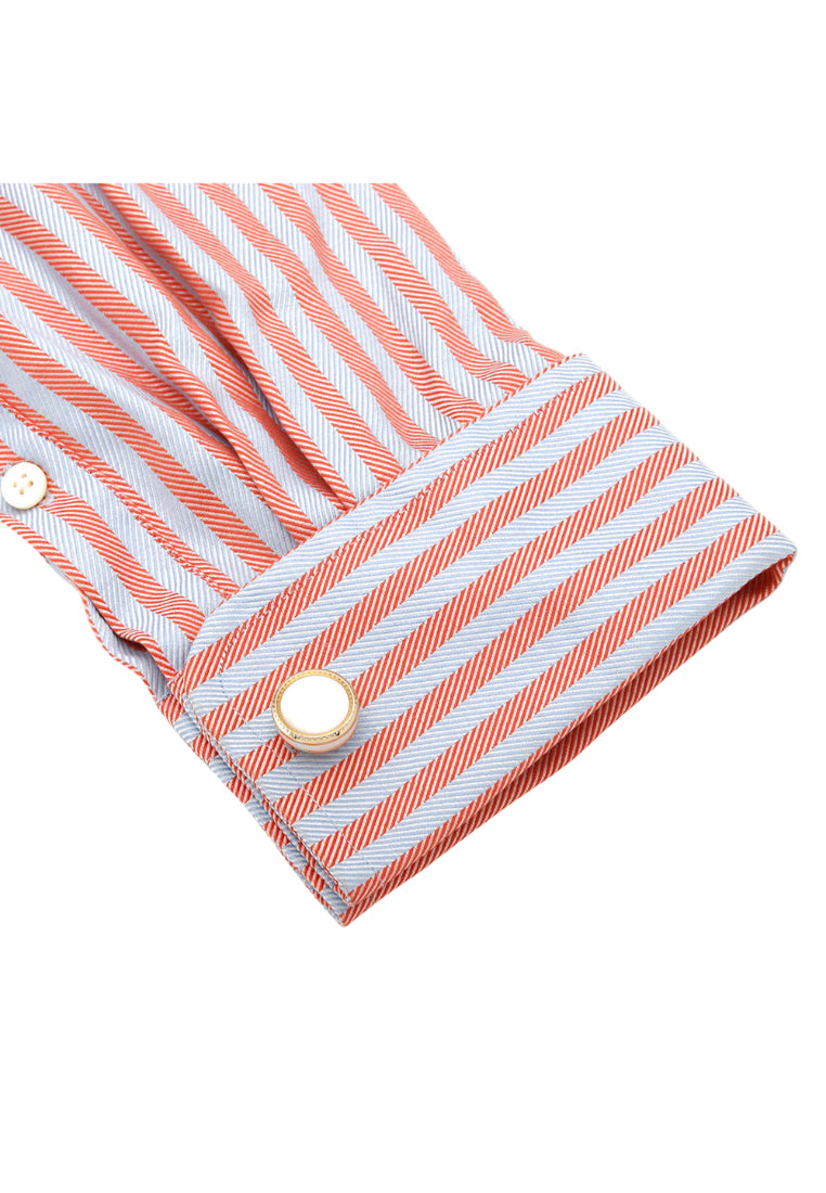 Men's Cufflinks High Quality Luxury Shell-Inlaid Gold Round Button Jewelry Pair