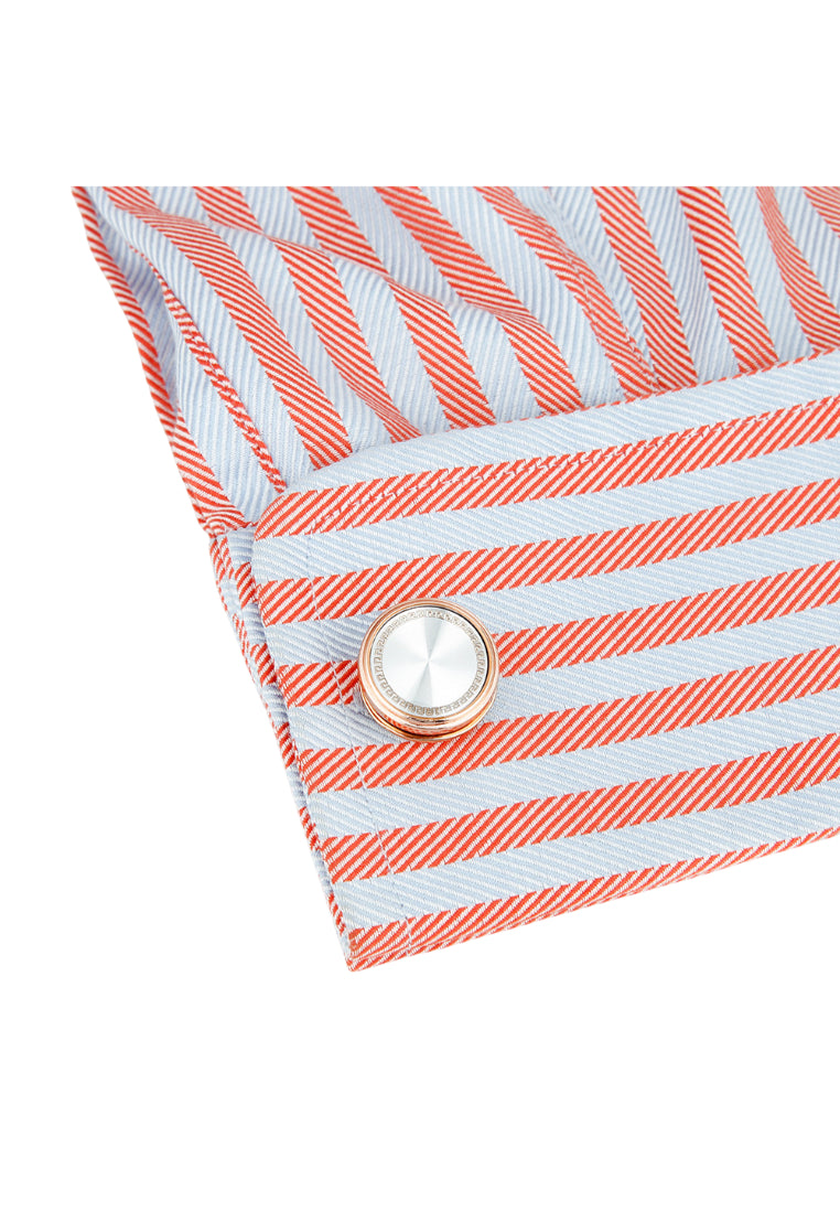 Men's Cufflinks High Quality Round Rose Gold Shirt Cuff Nail